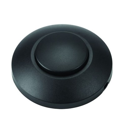 LED-Fußdimmer 0-100W - Push-Dimmer, Phasenabschnitt, Schwarz