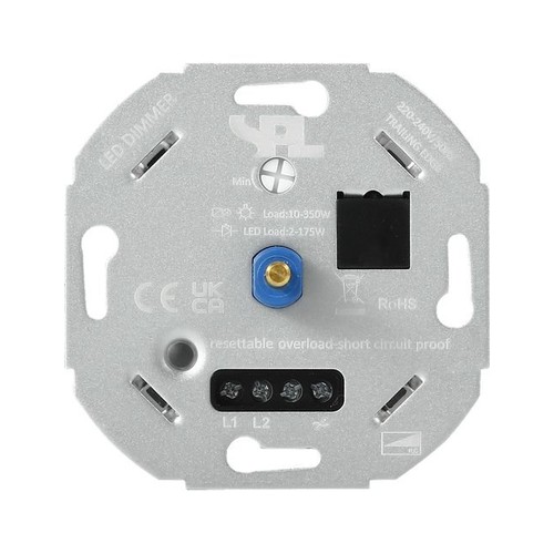 LED-Dimmer 2-175W - Phasenan- und abschnitt, für LED und Halogen