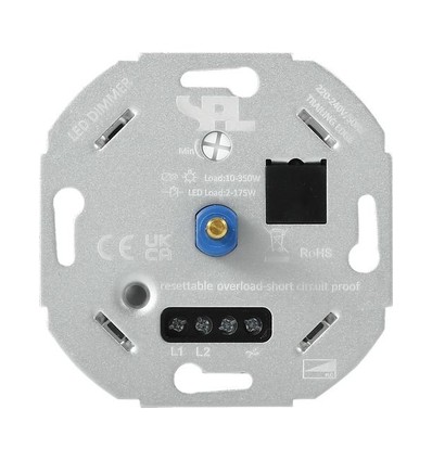 LED-Dimmer 2-175W - Phasenan- und abschnitt, für LED und Halogen