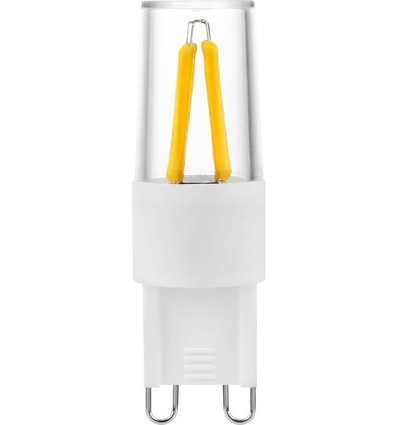 G9 2W dimmbare LED-Lampe - Filament, 5,2cm, 2700K, Klarglas