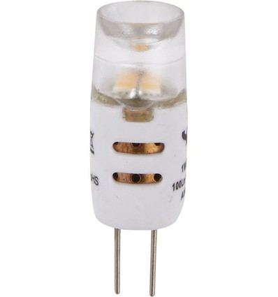 G4 1W LED-Lampe, 12V - 100lm, dimmbar, Klarglas, 2700K