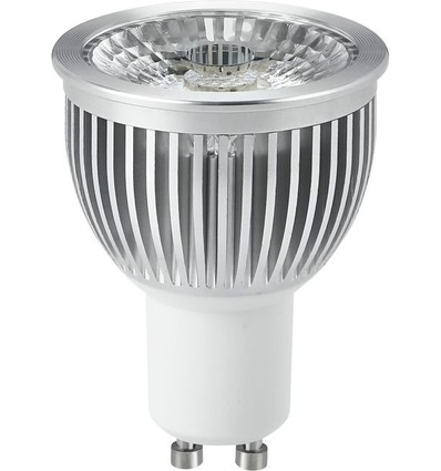 GU10 5W dimmbare LED-Lampe - 450lm, 2700K, 38°, Silberrand