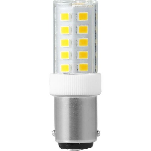 BA15d 3,5W LED-Röhre - 5,2cm, 380lm, Klarglas, 3000K