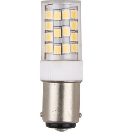Ba15d 3,2W LED Röhre - 5,2cm, dimmbar, 390lm, Klarglas