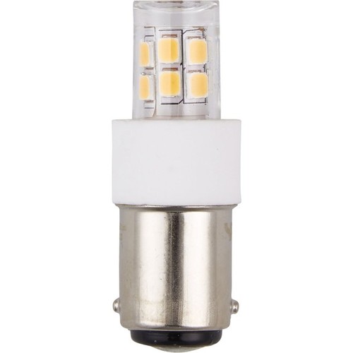 BA15d 2,1W LED-Röhrenlampe - 4,7cm, 2700K, Klarglas