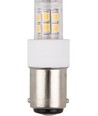 BA15d 2,1W LED-Röhrenlampe - 4,7cm, 2700K, Klarglas