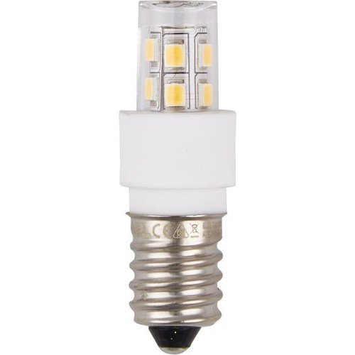 E14 1,7W LED-Röhrenlampe, 10-30V - 5,2cm, 180lm, AC/DC, warmweiß, Klarglas