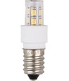 E14 1,7W LED-Röhrenlampe, 10-30V - 5,2cm, 180lm, AC/DC, warmweiß, Klarglas