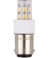 BA15d 2W LED-Röhrenlampe, 10-30V - 4,7cm, 190lm, Klarglas, 2700K