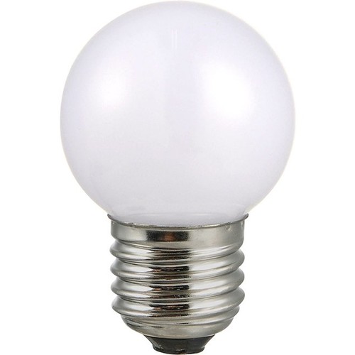 E27 2W LED Tropfenlampe - G45, 100lm, Opalglas, 3000K