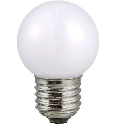 E27 2W LED Tropfenlampe - G45, 100lm, Opalglas, 3000K