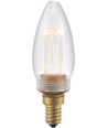 E14 2,5W dimmbare LED Vintage-Lampe - C35, 2000K, Klarglas, 65lm