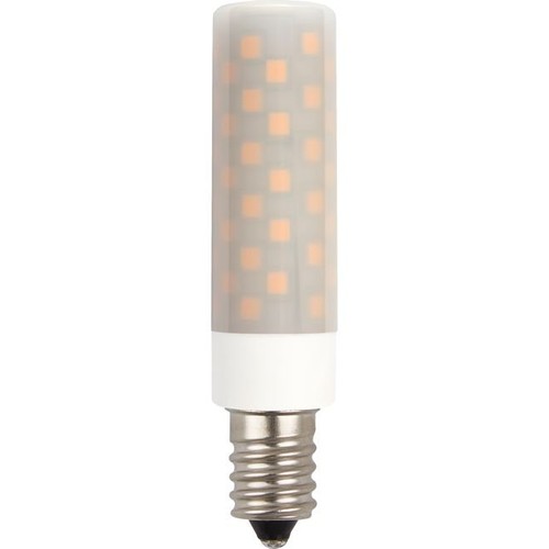 E14 6W LED-Röhrenlampe - 8cm, 660lm, dimmbar, Opalglas