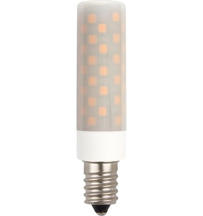 E14 6W LED-Röhrenlampe - 8cm, 660lm, dimmbar, Opalglas