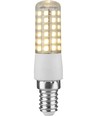 E14 7W dimmbare LED-Röhrenlampe - 8,2cm, 806lm, 2700K, Klarglas