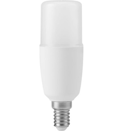 E14 7W LED-Röhrenlampe, 10,8cm, 95-265V - 810lm, Opalglas