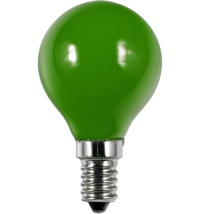 E14 1W LED Tropfenlampe - G45, Grün, Party Colour Premium