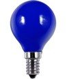 E14 1W LED Tropfenlampe - G45, Blau, Party Colour Premium