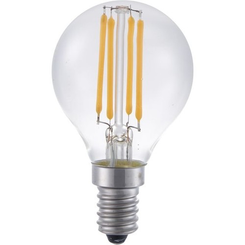 E14 4W dimmbare LED-Tropfenlampe - G45, Filament, 2200K, Klarglas