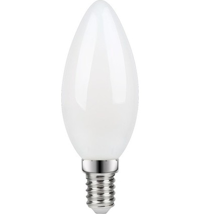 E14 3W dimmbare LED-Kerzenlampe - C35, Mattglas, 2700K, Filament