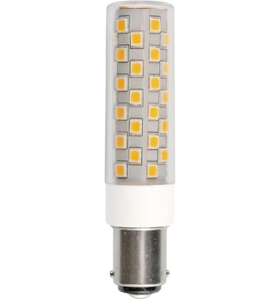 8cm / 6W dimmbare BA15d LED Röhrenlampe - 840lm, 3000K, Klarglas, AC/DC