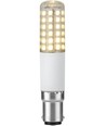 BA15d 8W dimmbare LED-Röhrenlampe - 9cm, 1055lm, 2700K, Klarglas