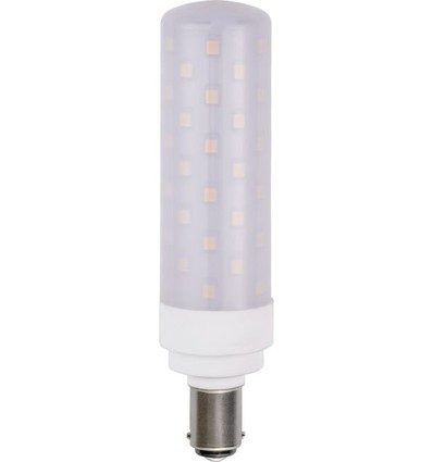 BA15d 11,3cm / 8W dimmbare LED Röhrenlampe - 850lm, Opalglas, 3000K