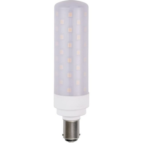 BA15d 11,3cm / 10W dimmbare LED Röhrenlampe - 1050lm, Opalglas, warmweiß