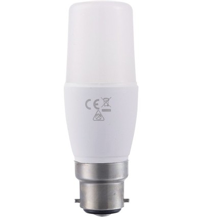 B22d 8W LED-Lampe - 11,8cm, 95-265V, Opalglas, 810lm, 3000K