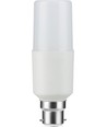 B22d 9W LED-Lampe - 12,5cm, 95-265V, 1180lm, Opalglas, 3000K