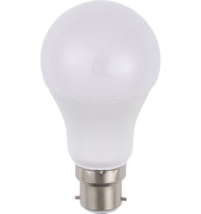 BA22d 5,5W LED-Lampe, 12-60V - A60, 600lm, Opalglas, 3000K