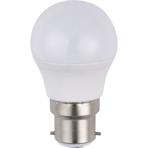 B22d 3W LED Tropfenlampe, 12-60V - G45, Opalglas, 3000K