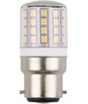 6cm / 3W Ba22d LED-Röhre - 400lm, 3000K, Klarglas