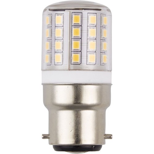 BA22d 4,5W LED Röhre, 24-30V - 5,8cm, 550lm, 3000K, Klarglas, AC/DC