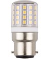 BA22d 4,5W LED Röhre, 24-30V - 5,8cm, 550lm, 3000K, Klarglas, AC/DC