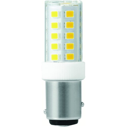 BAY15d 3,5W LED-Röhrenlampe - 5,2cm, 380lm, 3000K, Klarglas