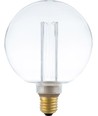 E27 3,5W dimmbare LED-Lampe - G125, Vintage Globe, 2000K, Klarglas