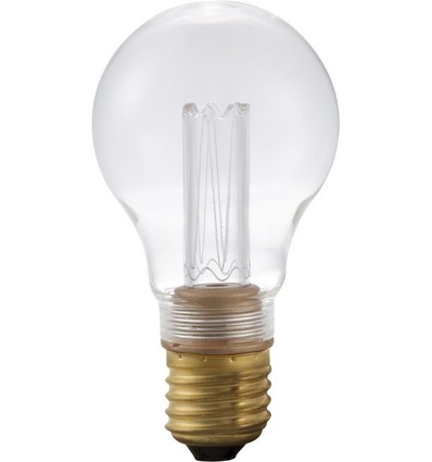 E27 2,5W dimmbare Vintage LED-Lampe - A60, 2000K, Klarglas, 65lm