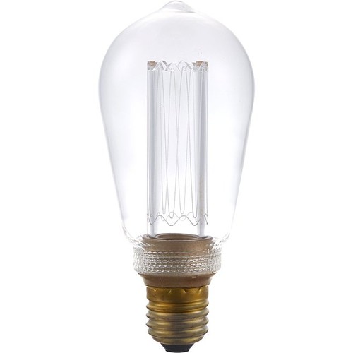 E27 3,5W dimmbare LED Vintage Lampe - ST64, 2000K, Rustika, Klarglas