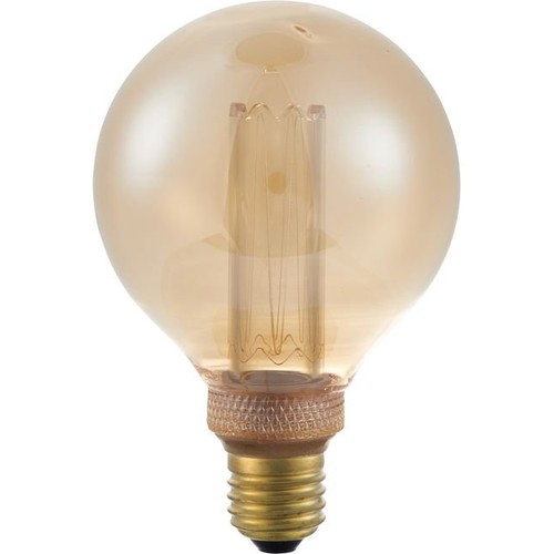 E27 3,5W dimmbare LED Vintage-Lampe - G95 Globe, 1800K, Goldglas, 100lm