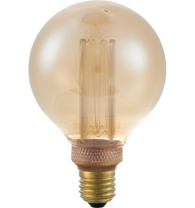 E27 3,5W dimmbare LED Vintage-Lampe - G95 Globe, 1800K, Goldglas, 100lm