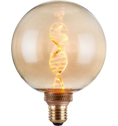 E27 3,5W dimmbare LED Vintage DNA Globe G125 - 110lm, 1800K, Goldglas