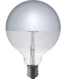 E27 4W dimmbare LED Globe - G125, Kopfspiegel silber, Filament, 2500K