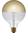 E27 4W dimmbare LED-Globe - G125, Kopfspiegel Gold, 2500K, Filament