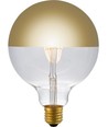 E27 4W dimmbare LED-Globe - G125, Kopfspiegel Gold, 2500K, Filament