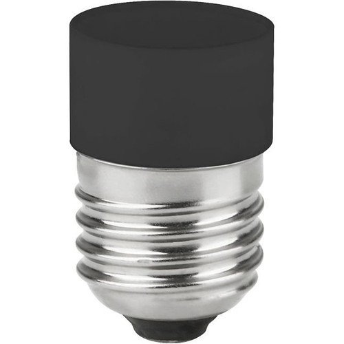 E27 3,4W dimmbare LED-Röhrenlampe - 4,5cm, 2700K, schwarz, No Side Glow