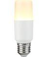 E27 5W LED Stick Lampe, 95-265V - 10,8cm, 640lm, Opalglas, AC/DC