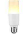 E27 9W LED Stick Lampe, 95-265V - 12,5cm, 1180lm, 3000K, Opalglas