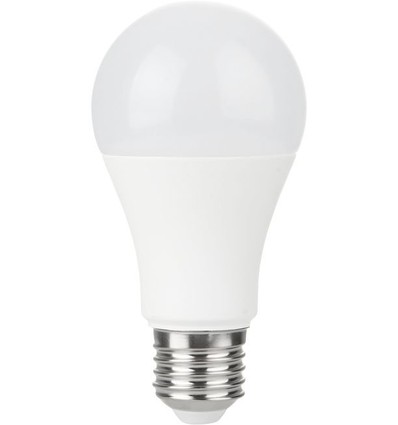 E27 10W LED-Lampe, 12-60V - A60, 810lm, Opalglas, AC/DC