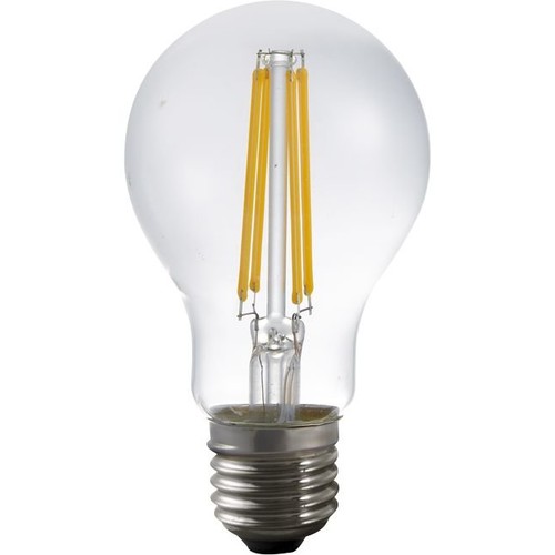E27 7W LED-Filamentlampe mit Dämmerungssensor - A60, 810lm, Klarglas, 2700K